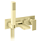 Monza Wall Mounted Bath Tap with Shower Brushed Brass