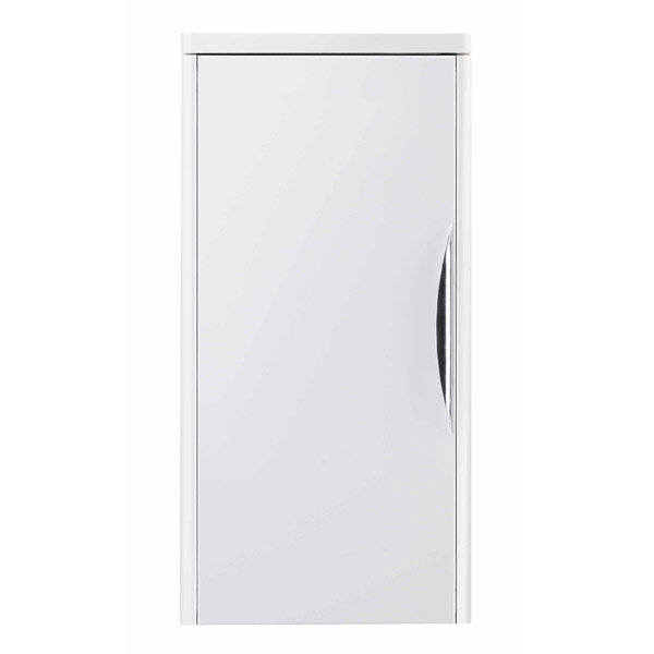 Monza Wall Mounted Medium Cupboard - High Gloss White - W350 x D250mm FPA008  Profile Large Image