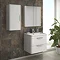 Monza Wall Mounted Medium Cupboard - High Gloss White - W350 x D250mm  Feature Large Image