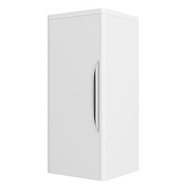 Monza Wall Mounted Medium Cupboard - High Gloss White - W350 x D250mm FPA008 Large Image
