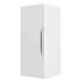 Monza Wall Mounted Medium Cupboard - High Gloss White - W350 x D250mm FPA008 Large Image