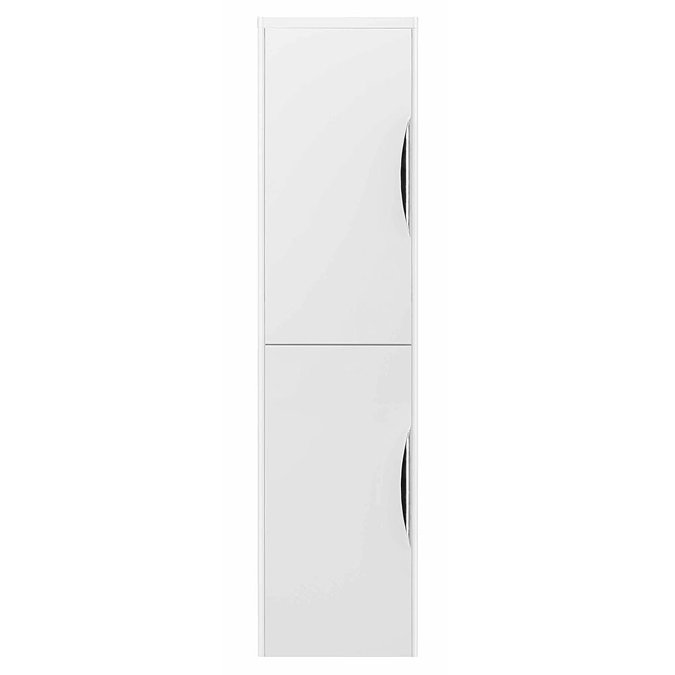 Monza Wall Mounted Tall Cupboard - High Gloss White W350 x D250mm - FPA009  Profile Large Image