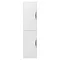 Monza Wall Mounted Tall Cupboard - High Gloss White W350 x D250mm - FPA009  Profile Large Image