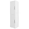 Monza Wall Mounted Tall Cupboard - High Gloss White W350 x D250mm - FPA009 Large Image