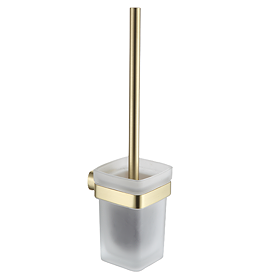 Monza Wall Mounted Toilet Brush - Brushed Brass