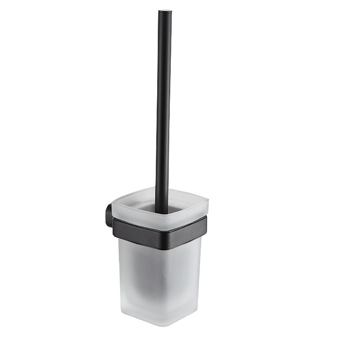 Monza Wall Mounted Toilet Brush - Matt Black