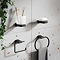 Monza Wall Mounted Glass Toothbrush Holder - Matt Black