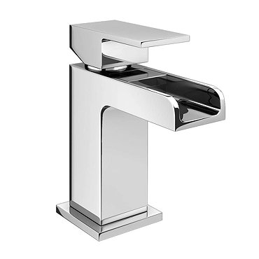 Monza Waterfall Cloakroom Mini Basin Tap + Waste  Feature Large Image