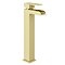 Monza Waterfall High Rise Mono Basin Mixer Tap Brushed Brass