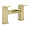 Monza Waterfall Square Brushed Brass Bath Filler