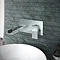 Monza Waterfall Wall Mounted Basin Mixer - Chrome  Profile Large Image