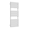Monza White Aluminium Heated Towel Rail 1200 x 500mm Curved Panels