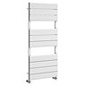 Monza White Aluminium Heated Towel Rail 1200 x 500mm