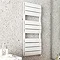 Monza White Aluminium Heated Towel Rail 1200 x 500mm Large Image