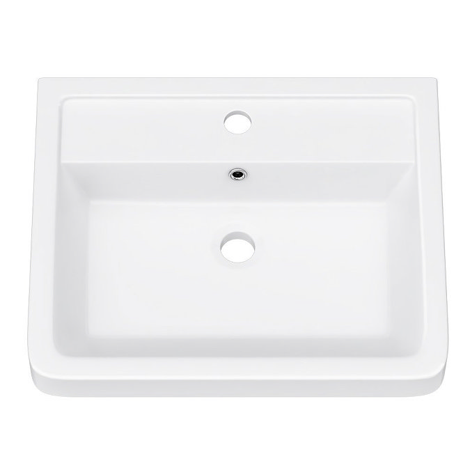 Monza White Ash 500mm Wide Wall Mounted Vanity Unit