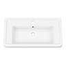 Monza White Ash 750mm Wide Wall Mounted Vanity Unit