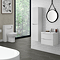 Monza White Ash 500mm Wide WC Unit (Depth 200mm)