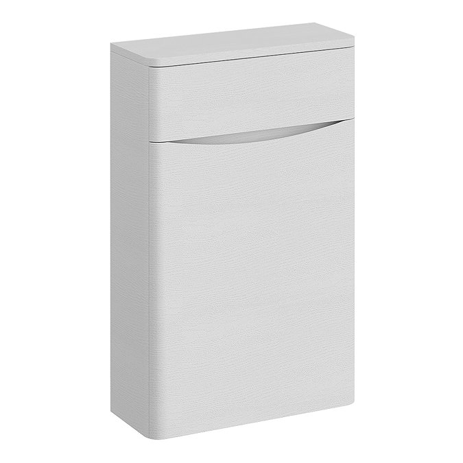 Monza White Ash Wood Effect 500mm Wide WC Unit (Depth 200mm)