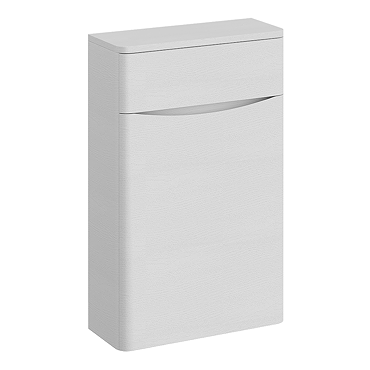 Monza White Ash 500mm Wide WC Unit (Depth 200mm)