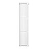 Monza White Corner Vertical Column Aluminium Radiator 1800 x 363mm