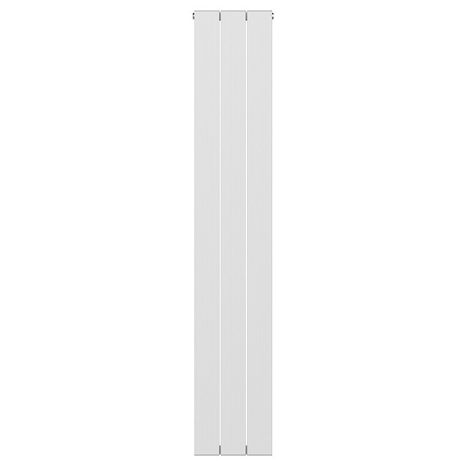 Monza Vertical Aluminium Radiator - White - Flat Panel (1600mm High, 280mm Wide)