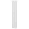 Monza Vertical Aluminium Radiator - White - Flat Panel (1600mm High, 280mm Wide)