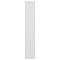 Monza Vertical Aluminium Radiator - White - Flat Panel (1600mm High, 280mm Wide)