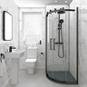 Monza White Marble PVC Shower Wall Panel 2400 x 1000mm