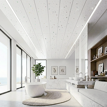 Monza White Sparkle PVC Ceiling Panel - 2700 x 250mm (4 Pack)