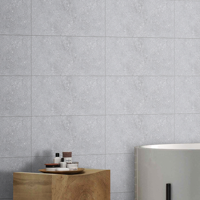 Morena Light Grey Stone Effect Wall Tiles - 300 x 600mm
