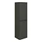 Moselle 1200mm Gloss Grey Wall Hung 2 Door Tall Storage Unit Large Image