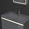 Moselle 600mm Gloss Grey Wall Hung 1 Drawer Vanity Unit Inc. Drawer Light  Profile Large Image