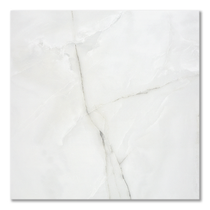 Mottola Pearl Satin Onyx Marble Effect Large format Tiles - 1000 x 1000mm