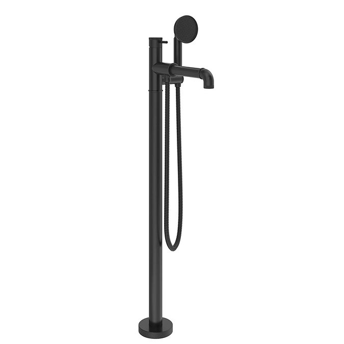 MPRO Industrial Bath Shower Mixer Floor Standing Carbon Black -PRI416FM Large Image