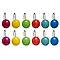 Multi Colour Ceramic Shower Curtain Hooks - 1605210 Large Image