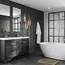 Multipanel Black Mineral Bathroom Wall Panel