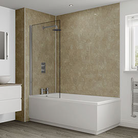 Multipanel Classic Travertine Bathroom Wall Panel Medium Image