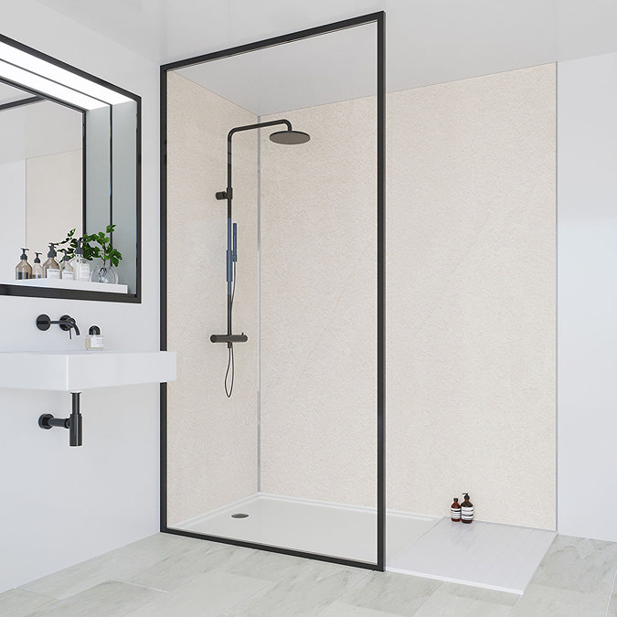 Multipanel Classic Warm Mica Bathroom Wall Panel Feature Large Image