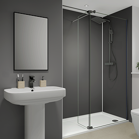 Multipanel Taupe Grey Bathroom Wall Panel