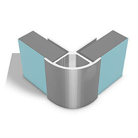 Multipanel External Corner Profile (Type B) - Satin Silver Medium Image