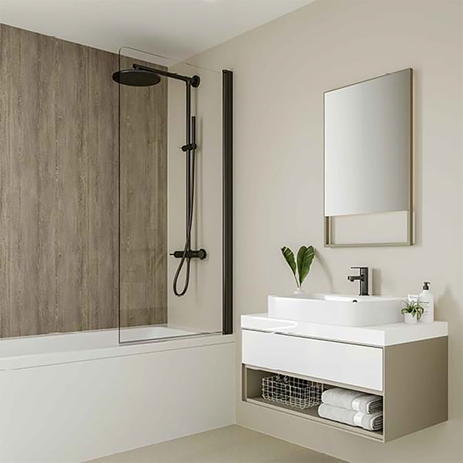 Multipanel Heritage Delano Oak Bathroom Wall Panel In Bathroom Large Image