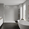 Multipanel Herringbone Tile Effect Bathroom Wall Panel - Levanto Marble