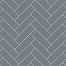 Multipanel Herringbone Tile Effect Bathroom Wall Panel - Monument Grey