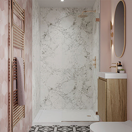 Multipanel Linda Barker Bianca Luna Bathroom Wall Panel Medium Image