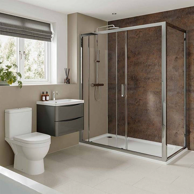 Multipanel Neutrals Collection Clay Bathroom Wall Panel