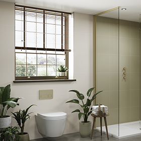 Multipanel Tile Effect Bathroom Wall Panel - Taupe Grey