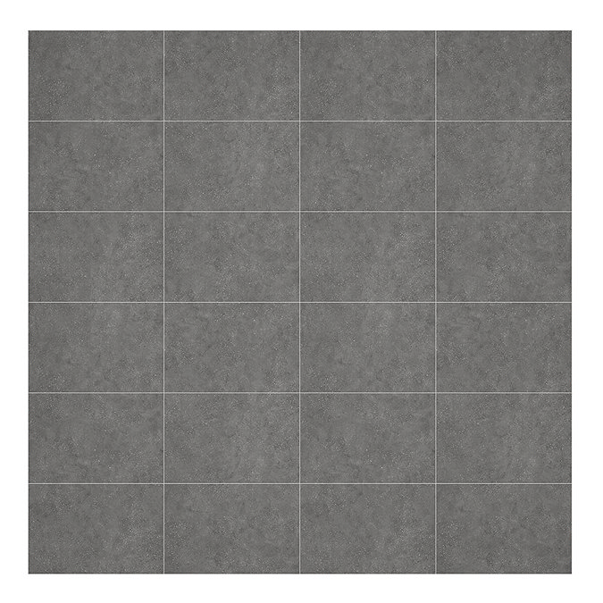 Multipanel Tile Effect Grey Mineral H2400 x W598mm Bathroom Wall Panel - Hydrolock Tongue and Groove