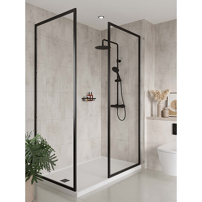 Multipanel Tile Effect White Gypsum H2400 x W598mm Bathroom Wall Panel - Hydrolock Tongue and Groove