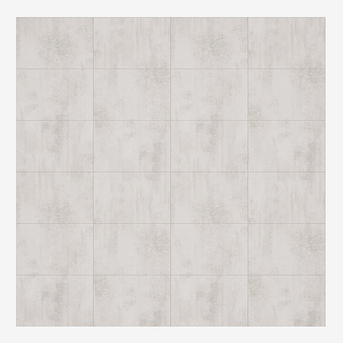 Multipanel Tile Effect White Gypsum H2400 x W598mm Bathroom Wall Panel - Hydrolock Tongue and Groove
