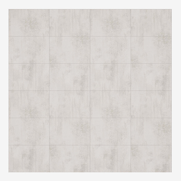Multipanel Tile Effect White Gypsum H2400 x W598mm Bathroom Wall Panel ...